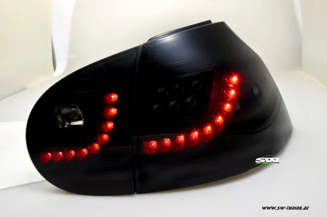 SW-Light LED taillights for VW Golf 5 03-09 black/smoke