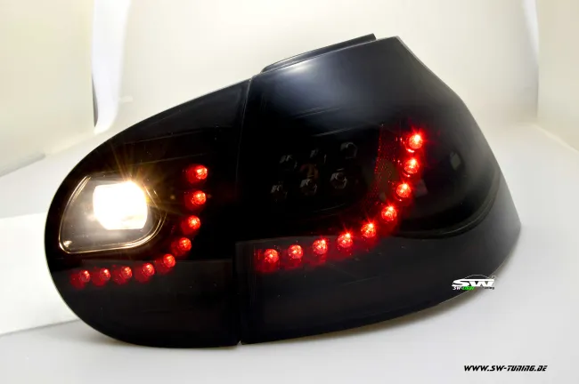 SW-Light LED taillights for VW Golf 5 03-09 black/smoke