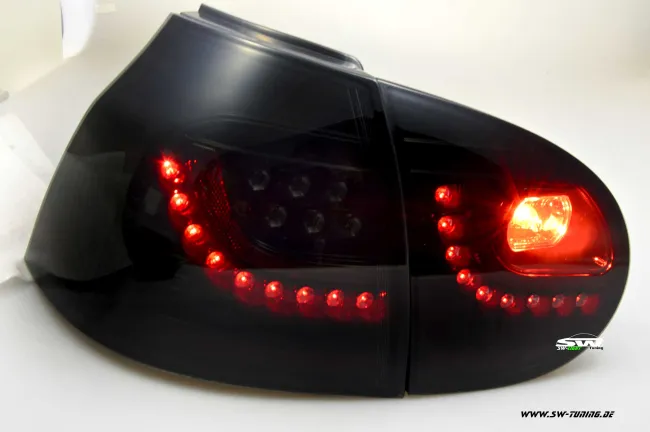 SW-Light LED taillights for VW Golf 5 03-09 black/smoke