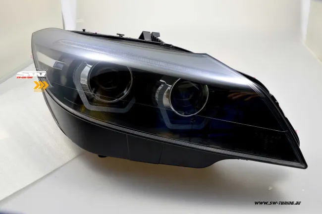 SW-DRLtube Angel Eye Xenon Scheinwerfer BMW Z4 E89 09-13 LED TFL / Wischblinker black für AFS