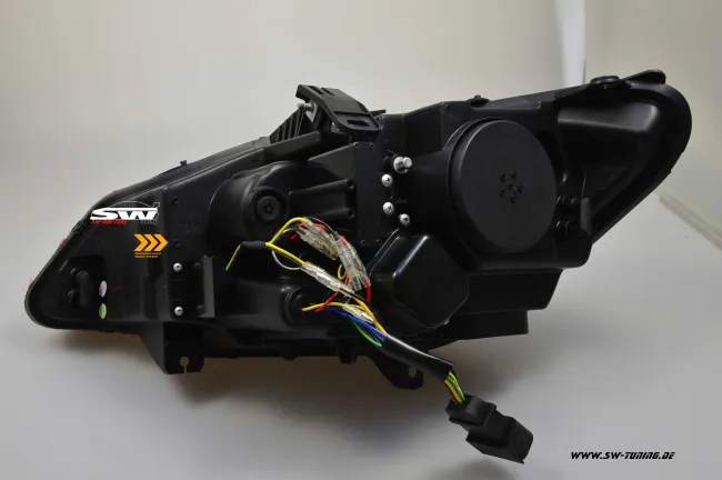 SW-DRLtube Angel Eye Xenon Scheinwerfer BMW Z4 E89 09-13 LED TFL / Wischblinker black für AFS