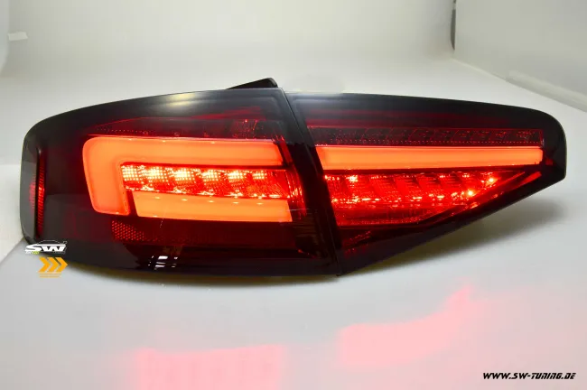 SW-Celi LED Rückleuchten passend für Audi A4 B8 8K Limo Facelift 12-15 red/smoke LED Wischblinker für Serien Birnen