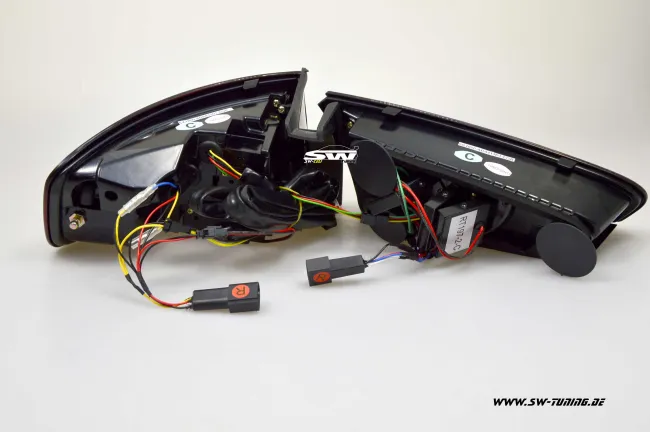 SW-Celi LED Rückleuchten passend für Audi A4 B8 8K Limo Facelift 12-15 red/smoke LED Wischblinker für Serien Birnen