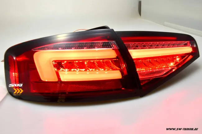 SW-Celi LED taillights suitable for Audi A4 B8 8K Limo Facelift 12-15 red/clear LED wiper indicators for series blub