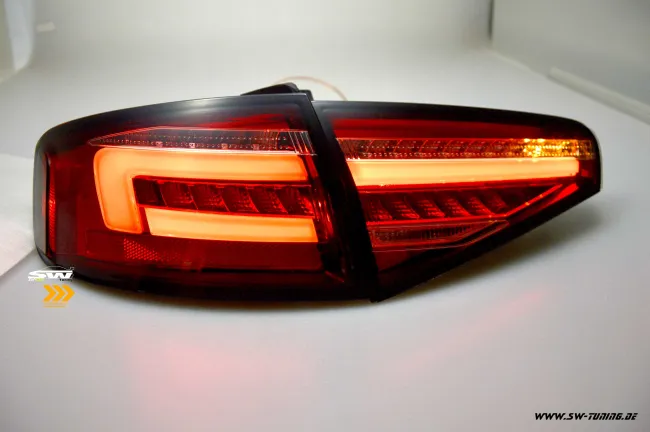 SW-Celi LED taillights suitable for Audi A4 B8 8K Limo Facelift 12-15 red/clear LED wiper indicators for series blub