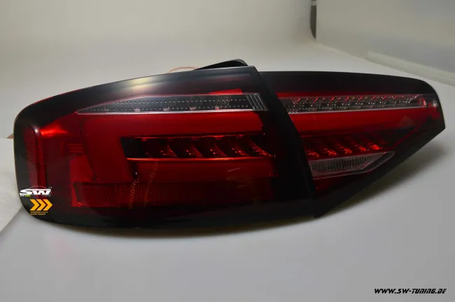 SW-Celi LED taillights suitable for Audi A4 B8 8K Limo Facelift 12-15 red/clear LED wiper indicators for series blub