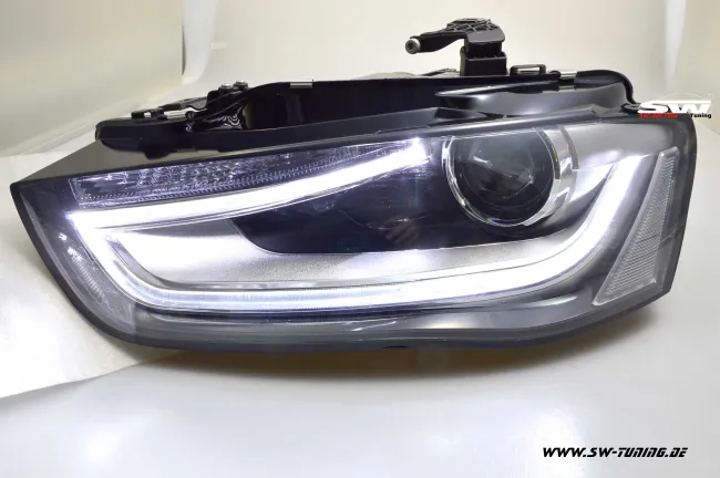 SW-DRL-Tube Scheinwerfer für AUDI A4 B8 Typ 8K 12-15 LED-Tagfahrlicht Lightbar black