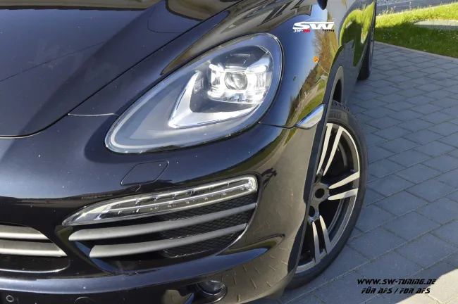 SW-DRL Voll LED Scheinwerfer für Porsche Cayenne II 958 92A E2 10-13 LED TFL für AFS