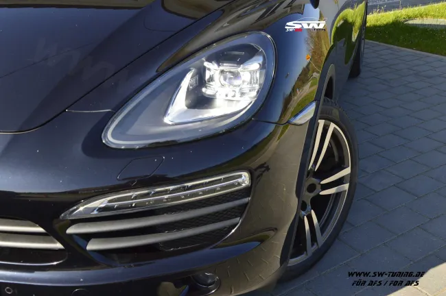SW-DRL Voll LED Scheinwerfer für Porsche Cayenne II 958 92A E2 10-13 LED TFL für AFS
