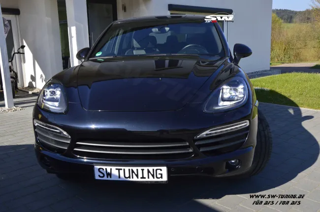 SW-DRL Voll LED Scheinwerfer für Porsche Cayenne II 958 92A E2 10-13 LED TFL für AFS