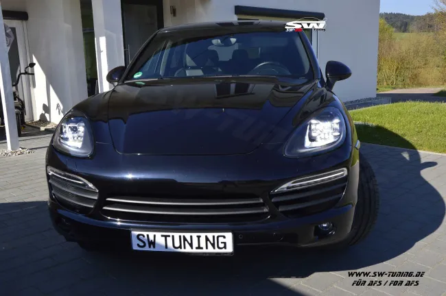 SW-DRL Voll LED Scheinwerfer für Porsche Cayenne II 958 92A E2 10-13 LED TFL für AFS