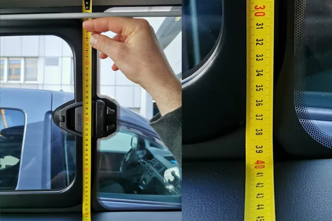 SW-Camper Magnet-Thermomatten 2teilig für Seitenscheiben mitte Tourneo Custom Facelift 18-22