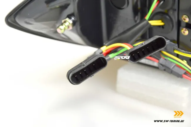 SWCeli LED Rückleuchten passend für BMW 3er F30 Limo 12-18 Black/clear Dynamischer LED Blinker