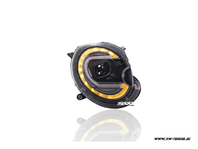 SW-LTube Scheinwerfer für Mini R56 R57 R55 R58 R59 06-12 LED Lighttube black