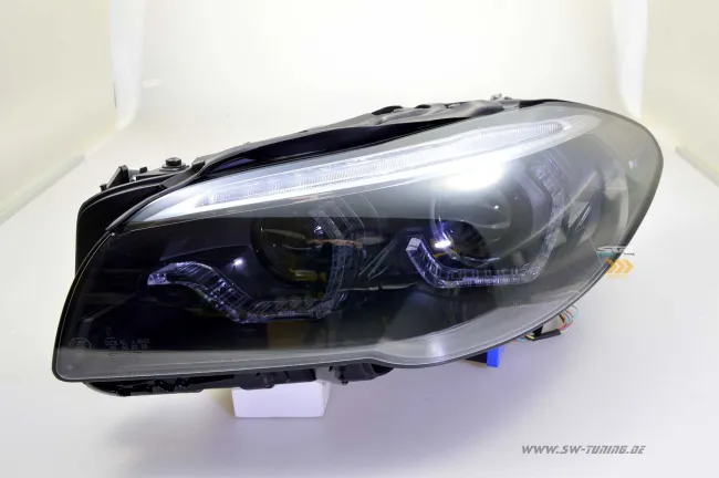 Angel Eye Xenon Scheinwerfer passend für 5er BMW F10 F11 10-13 LED Wischblinker black für AFS