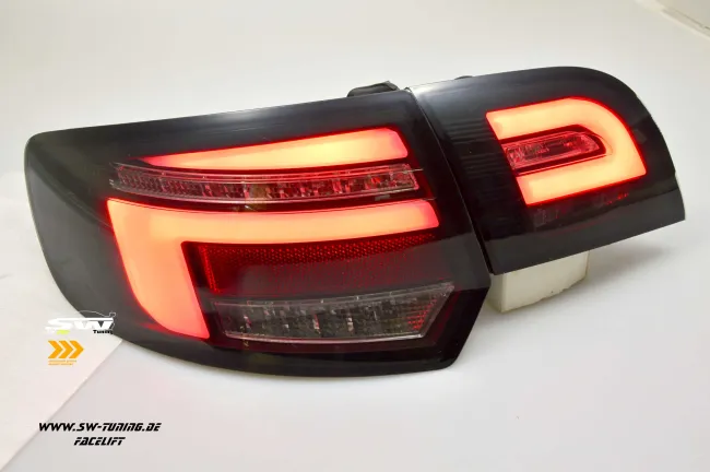 SW-Celi LED taillights Audi A3 8PA Sportback 09-12 Facelift Black Smoke dynamic indicator