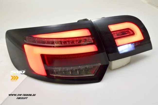 SW-Celi LED taillights Audi A3 8PA Sportback 09-12 Facelift Black Smoke dynamic indicator