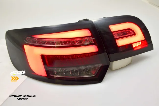 SW-Celi LED taillights Audi A3 8PA Sportback 09-12 Facelift Black Smoke dynamic indicator