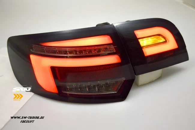 SW-Celi LED taillights Audi A3 8PA Sportback 09-12 Facelift Black Smoke dynamic indicator