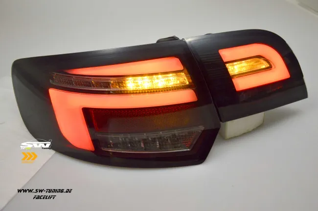 SW-Celi LED taillights Audi A3 8PA Sportback 09-12 Facelift Black Smoke dynamic indicator