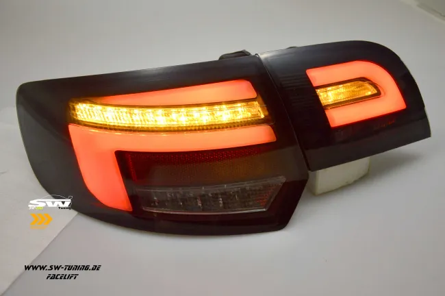 SW-Celi LED taillights Audi A3 8PA Sportback 09-12 Facelift Black Smoke dynamic indicator