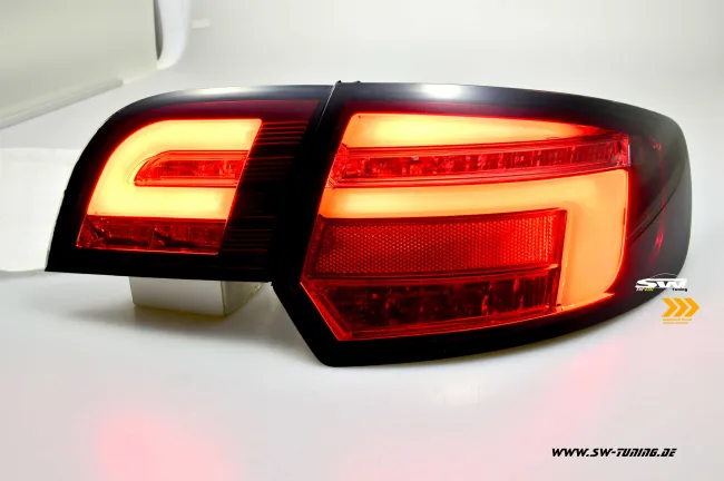 SW-Celi LED Rückleuchten für Audi A3 8PA 03-08 Sportback Lightbar LED Wischblinker red/smoke