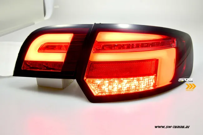 SW-Celi LED Rückleuchten für Audi A3 8PA 03-08 Sportback Lightbar LED Wischblinker red/smoke