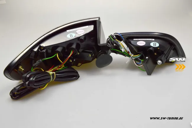 SW-Celi LED Rückleuchten für Audi A3 8PA 03-08 Sportback Lightbar LED Wischblinker Black/smoke