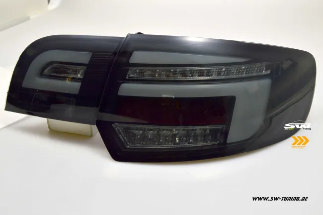 SW-Celi LED Rückleuchten für Audi A3 8PA 03-08 Sportback Lightbar LED Wischblinker Black/smoke