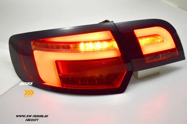 SW-Celi LED Rückleuchten für Audi A3 8PA 09-12 Sportback Facelift LED Wischblinker red/smoke