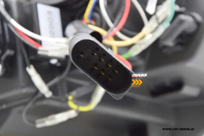 SW-DRLTube Scheinwerfer für VW T6.1 20-23 LED Tagfahrlicht Lighttube black Wischblinker