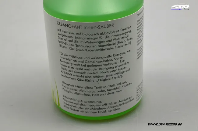Cleanofant Innen-Sauber Innenreiniger für Wohnmobil Wohnwagen 500ml