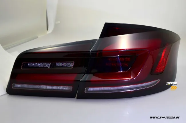 SW-Celi LED taillights for 5Series BMW F10 sedan 4doors 10-17 red smoke dynamic Indicator