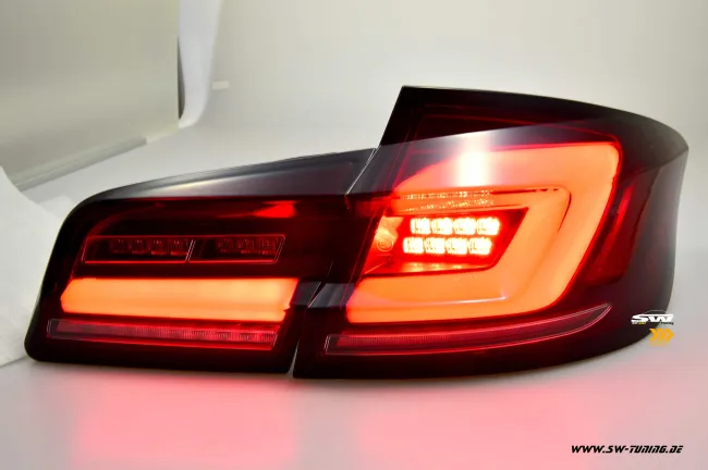 SW-Celi LED taillights for 5Series BMW F10 sedan 4doors 10-17 red smoke dynamic Indicator
