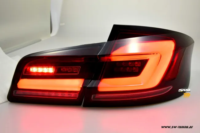 SW-Celi LED taillights for 5Series BMW F10 sedan 4doors 10-17 red smoke dynamic Indicator