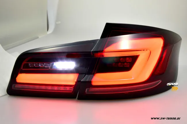 SW-Celi LED taillights for 5Series BMW F10 sedan 4doors 10-17 red smoke dynamic Indicator