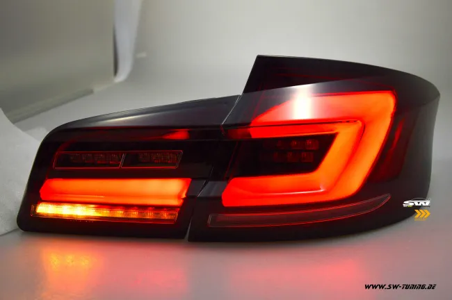 SW-Celi LED taillights for 5Series BMW F10 sedan 4doors 10-17 red smoke dynamic Indicator