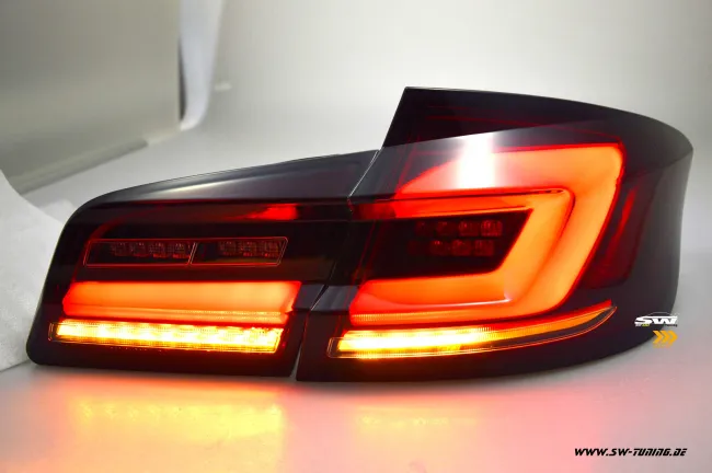 SW-Celi LED taillights for 5Series BMW F10 sedan 4doors 10-17 red smoke dynamic Indicator