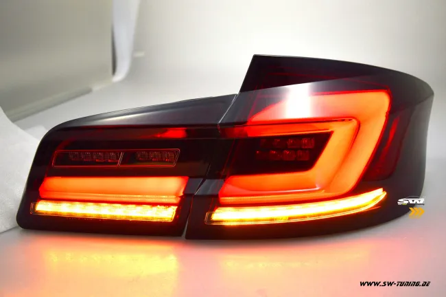 SW-Celi LED taillights for 5Series BMW F10 sedan 4doors 10-17 red smoke dynamic Indicator