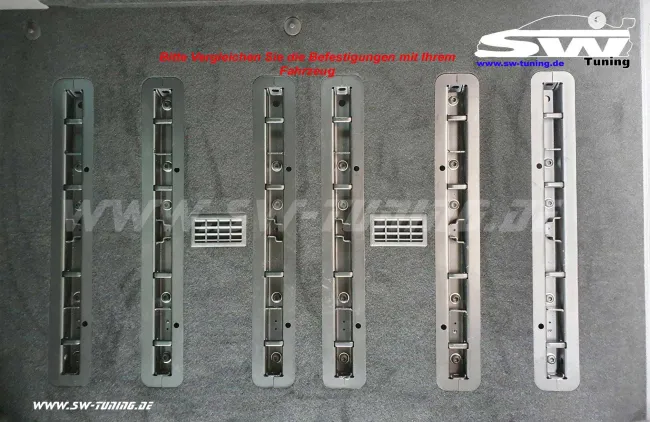 SW Sitzanker Abdeckung für Ford Transit Custom, Tourneo Custom 2018-2023 ausgebaute Sitzbank 2.Reihe