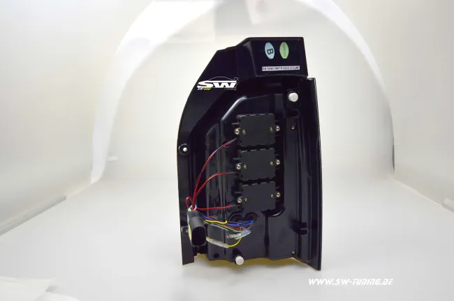 SWCeli LED taillights for VW T6 T6.1 SG 16-24 red/smoke with wiper indicators in T6.1Look for Series LED