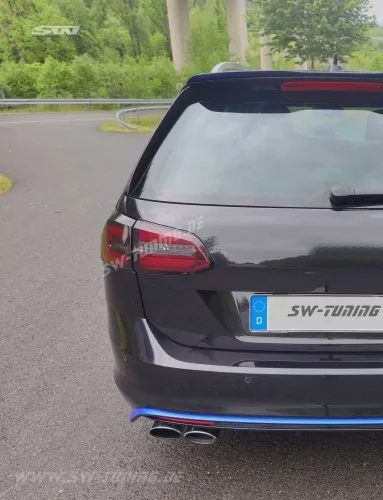 SWCeli LED Rückleuchten passend für Golf 7.5 Facelift Variant Kombi 18-20 red/smoke LED Wischblinker für OE LED