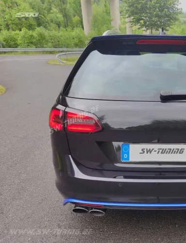 SWCeli LED Rückleuchten passend für Golf 7.5 Facelift Variant Kombi 18-20 red/smoke LED Wischblinker für OE LED