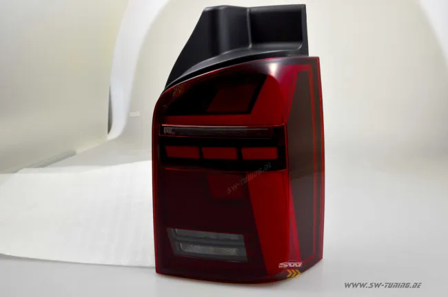 SW-Celi LED rear lights suitable for T5 Type 7H 03-15 LED lightbar wiper indicators red in T6.1 look