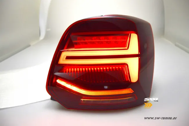SW-Celi full LED rear lights for Polo V Type 6R / 6C 09-17 hatchback red/clear lightbar