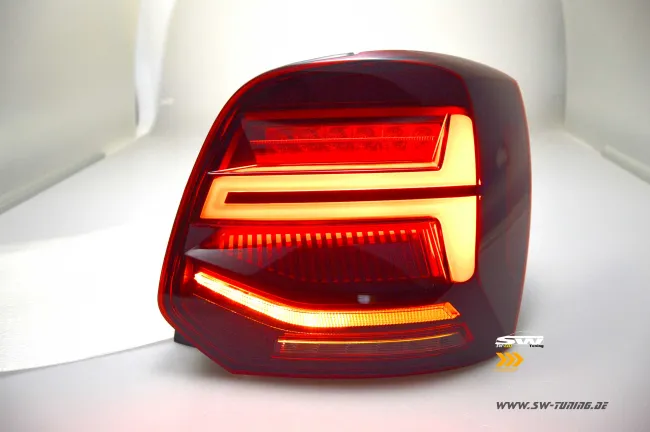 SW-Celi full LED rear lights for Polo V Type 6R / 6C 09-17 hatchback red/clear lightbar