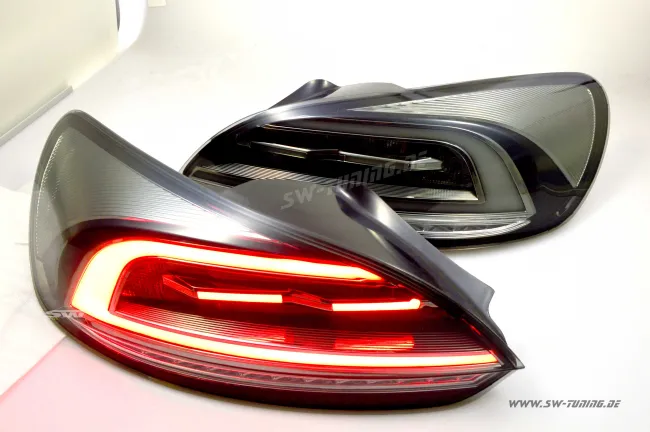 SW-Celi Voll LED Rückleuchten passend für VW Scirocco 3 08-14 LED Lightbar black/smoke