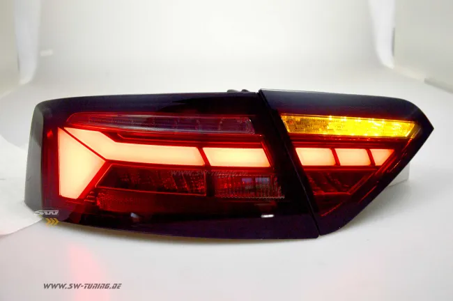 SW-Celi LED Rückleuchten für Audi A5 8F 8T3 Facelift 12-16 cherry red/smoke 2Türer für Werks LED