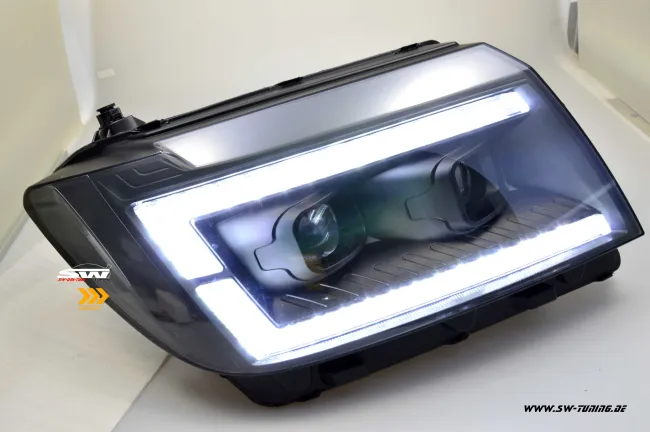 SW-DRLTube Scheinwerfer für VW Crafter II Typ SY SZ / MAN TGE 17-22 LED TFL Lightbar black