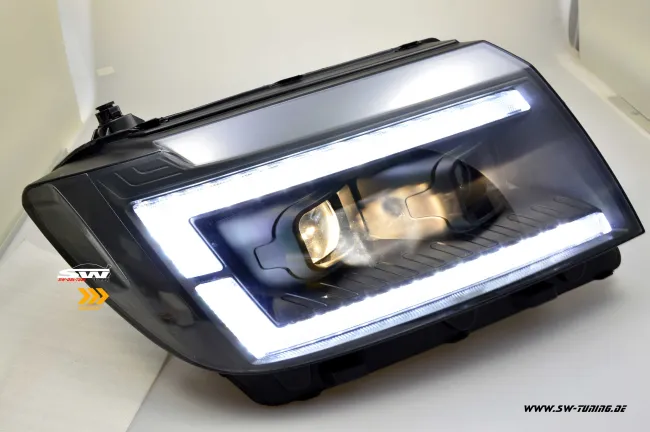 SW-DRLTube Scheinwerfer für VW Crafter II Typ SY SZ / MAN TGE 17-22 LED TFL Lightbar black